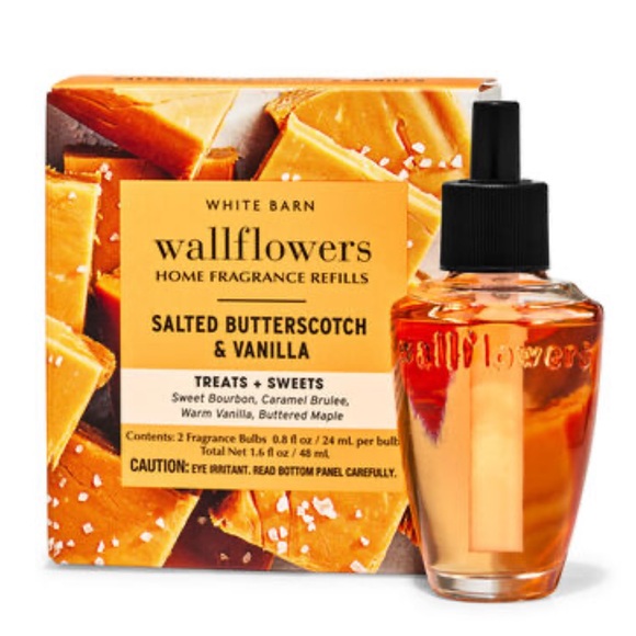 Bath & Body Works Wallflower Refills Salted Butterscotch & Vanilla 2 Pack Refill - Picture 1 of 3